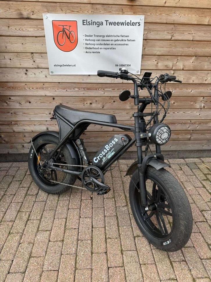 Don souris crossboss v8 fatbike, Fietsen en Brommers, Elektrische fietsen, Gebruikt, Overige merken, Minder dan 47 cm, 30 tot 50 km per accu