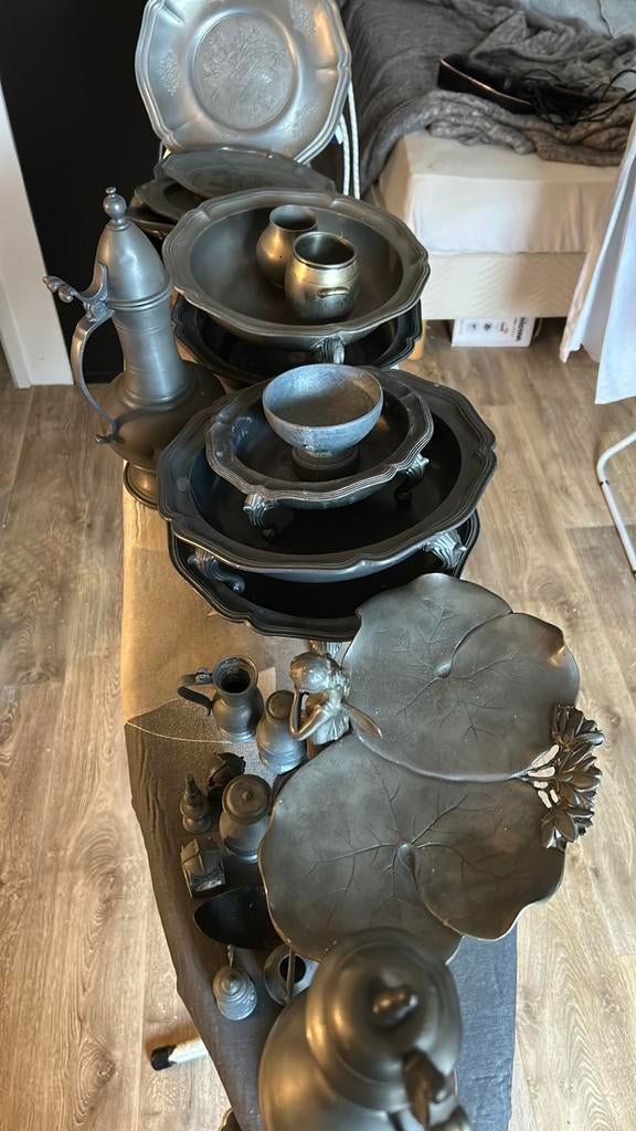 Grote partij tin, Diversen, Rommelmarktspullen, Ophalen of Verzenden, Gebruikt