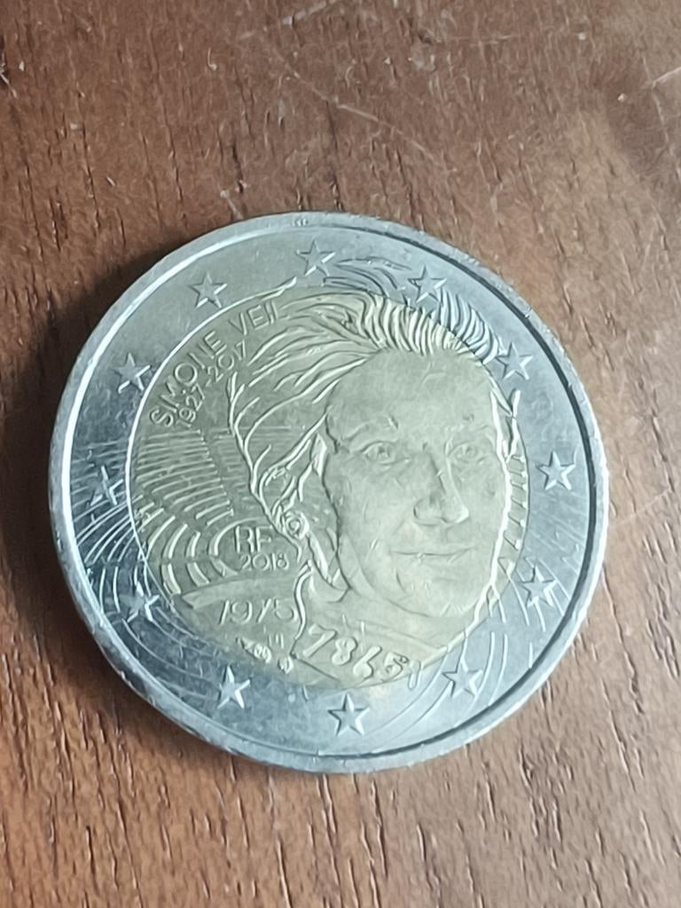2 Euro Simone Veil 2018 Frankrijk, Postzegels en Munten, Munten | Europa | Euromunten, Ophalen of Verzenden, Frankrijk, 2 euro