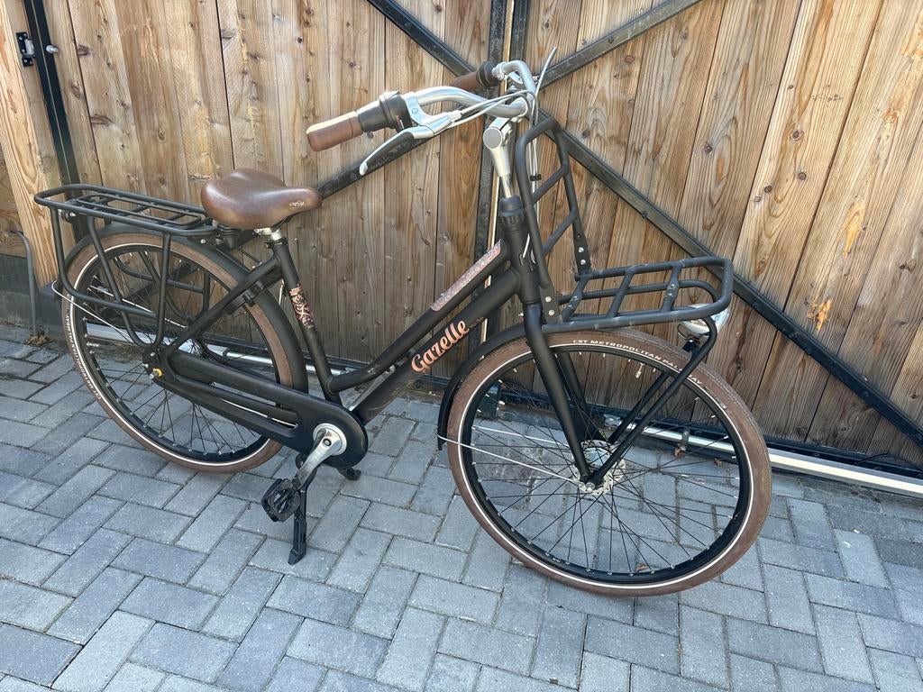 Nette Gazelle transportfiets, frame 49 cm, Ophalen, Gebruikt, Velgrem, 47 tot 50 cm