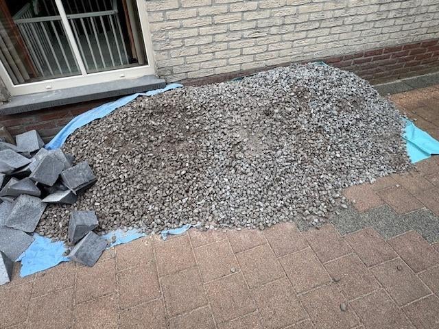 Grijze split, Tuin en Terras, Grind, Keien en Split, Ophalen, Gebruikt, Split, Basalt