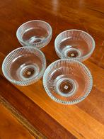 Set van 4 Nespresso glazen schaaltjes, Schaal, Rond, Nieuw, Ophalen of Verzenden