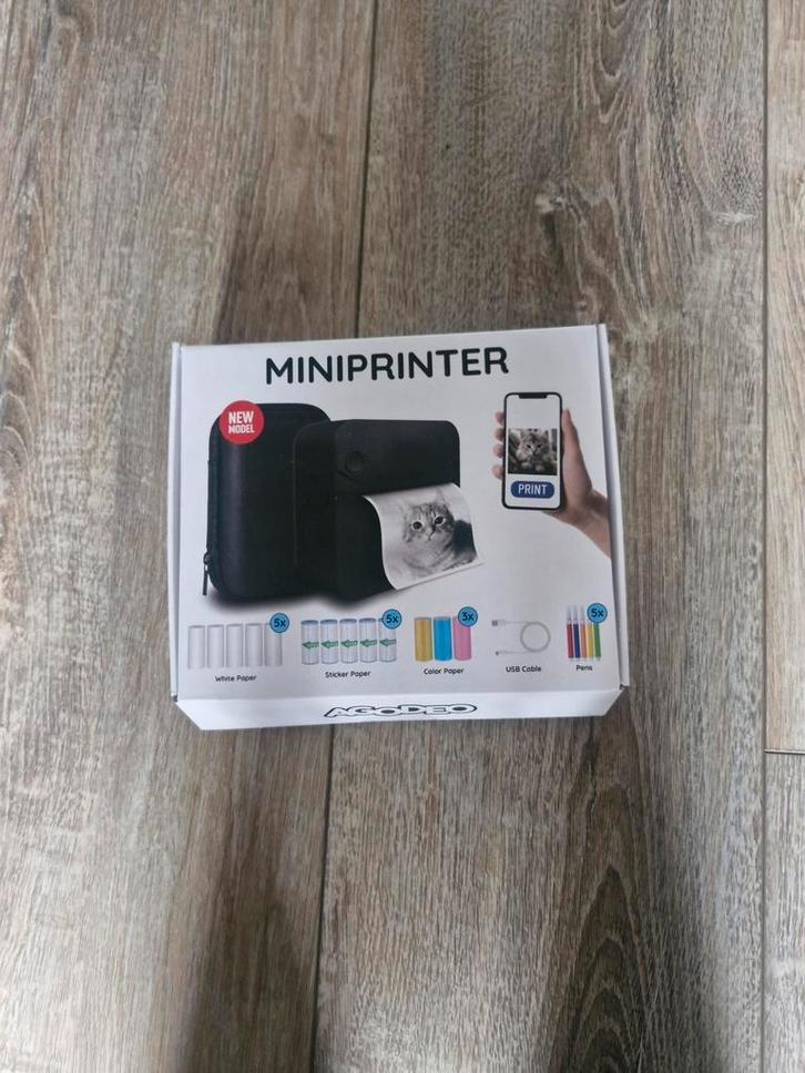 AGODEO Mini Printer - Nieuw Model met Accessoires, Computers en Software, Pocketprinters, Nieuw, Ophalen of Verzenden