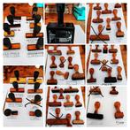 Vintage kantoorstempels hout - trodat - Reiner - Zaanstreek, Ophalen of Verzenden