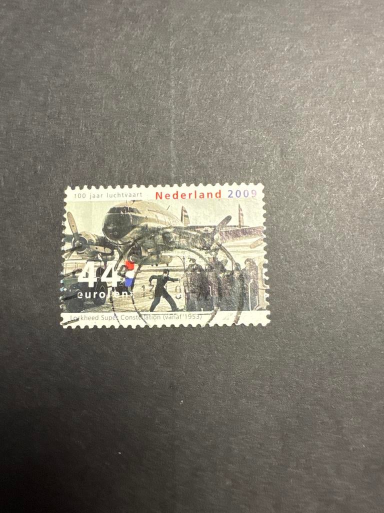 Nederland 2009 - 100 jaar luchtvaart - Lockheed Super Conste, Ophalen of Verzenden, Na 1940, Gestempeld