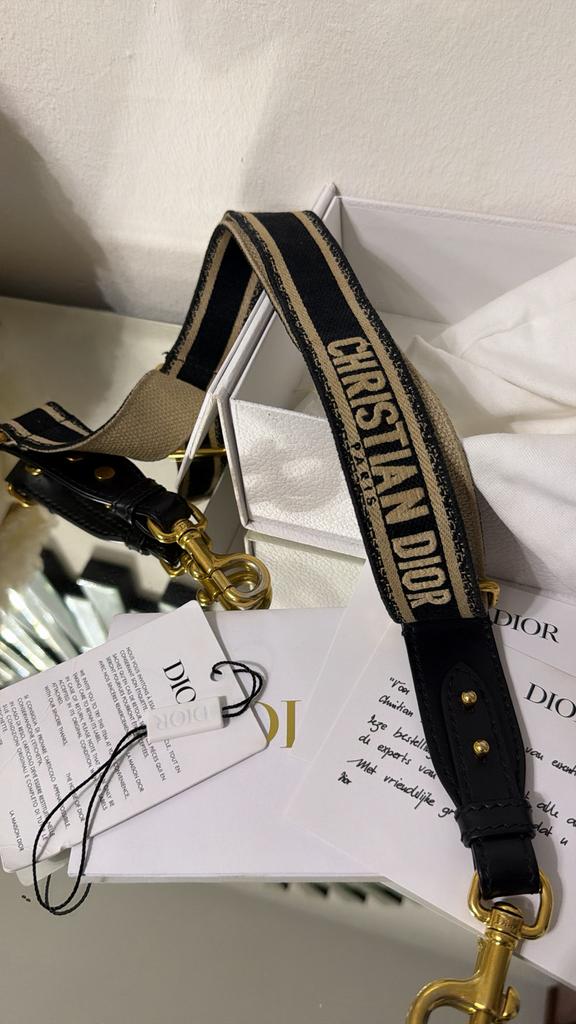 Verstelbare schouderband - Christian Dior Paris-borduursel, Kleding | Dames, Riemen en Ceinturen, Ophalen of Verzenden, Zo goed als nieuw