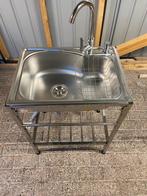 Nieuwe RVS (camping) - wasbak - spoelbak licht beschadigd, Nieuw, Minder dan 100 cm, 25 tot 50 cm, 50 tot 100 cm