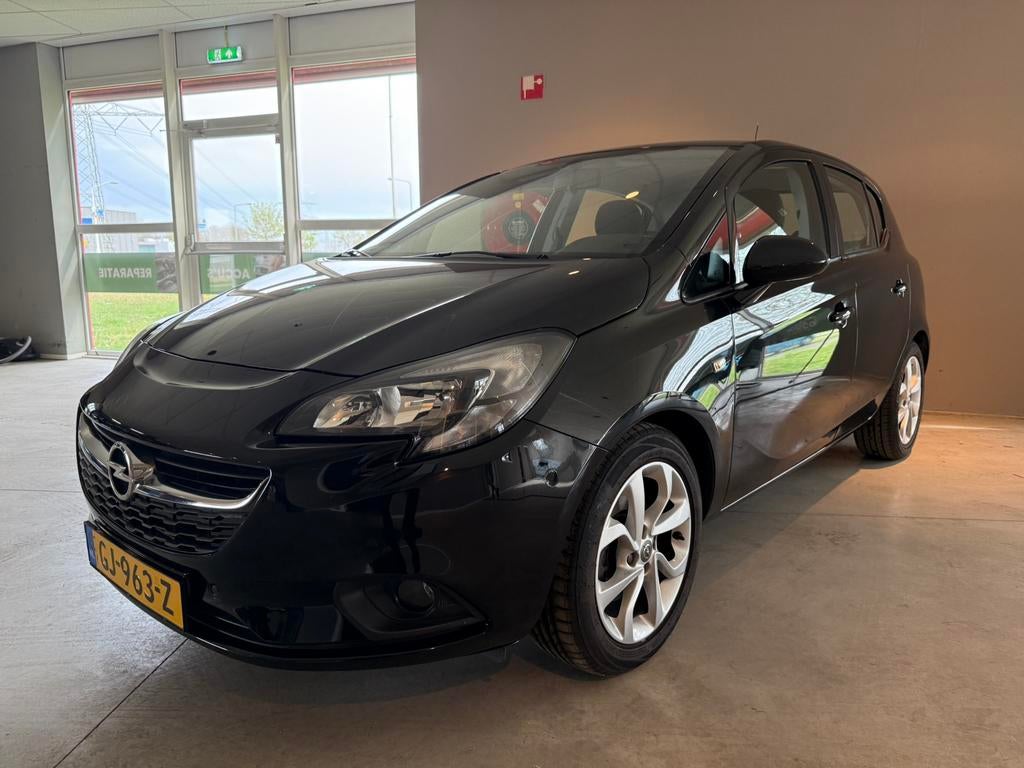 Opel Corsa 1.0T 66KW/90PK 5D 2015 Zwart Cruise/Camera/PDC!, Voorwielaandrijving, Stof, Cruise Control, Origineel Nederlands
