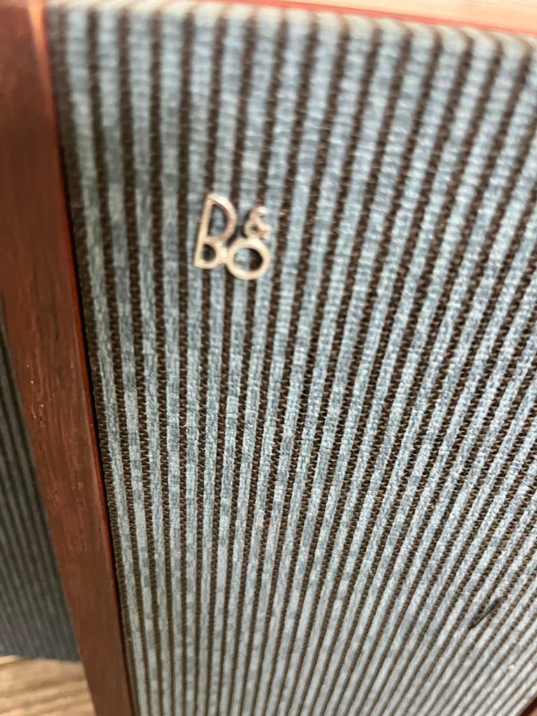 Vintage B&O speakers Hojtaler type B, Zo goed als nieuw, Minder dan 60 watt, Front, Rear of Stereo speakers, Ophalen