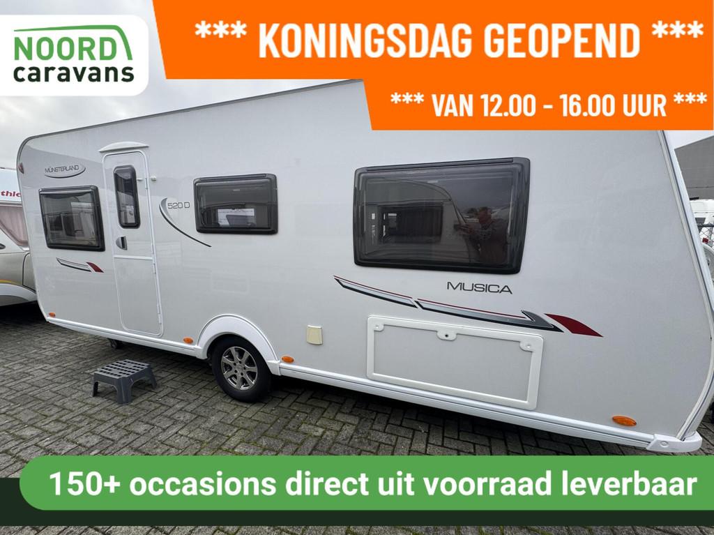 LMC MUNSTERLAND MUSICA - KONINGSDAG GEOPEND 12-16 UUR, Caravans en Kamperen, Mover, Rondzit, 7 tot 8 meter, Bedrijf