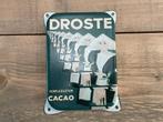 Emaille Bord Droste Verpleegster Cacao - Deurpostje, Verzamelen, Ophalen of Verzenden, Zo goed als nieuw, Reclamebord