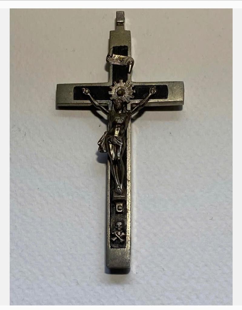Antiek religieus kruis, hanger of voor aan de muur, Ophalen of Verzenden