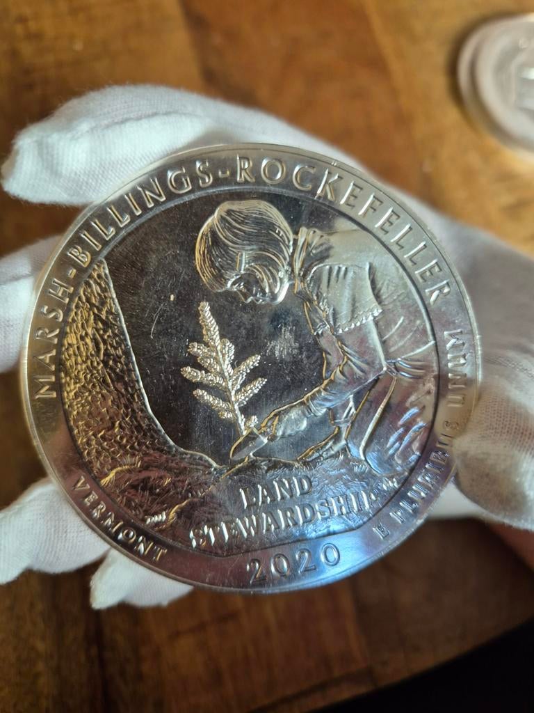 2020 5oz U.S. Liberty Quarter Dollar .999 zilver, Ophalen of Verzenden, Noord-Amerika, Zilver