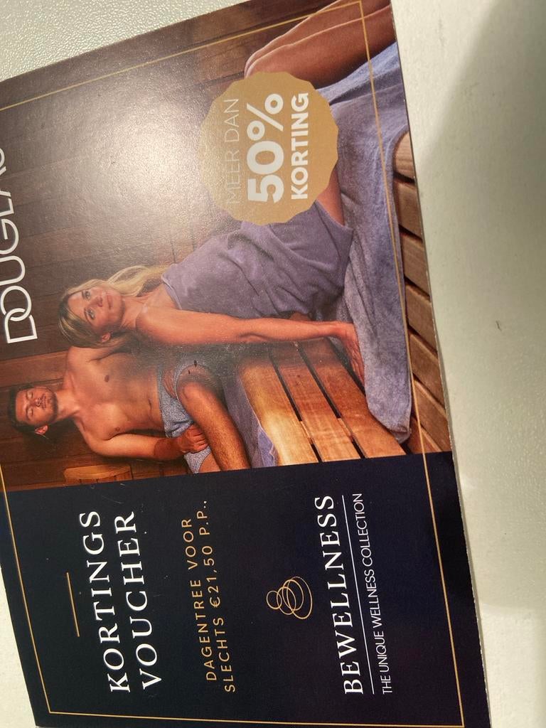 Korting 50%.   Sauna voor 2 personen, Tickets en Kaartjes, Eén persoon, Kortingsbon, Spa of Sauna