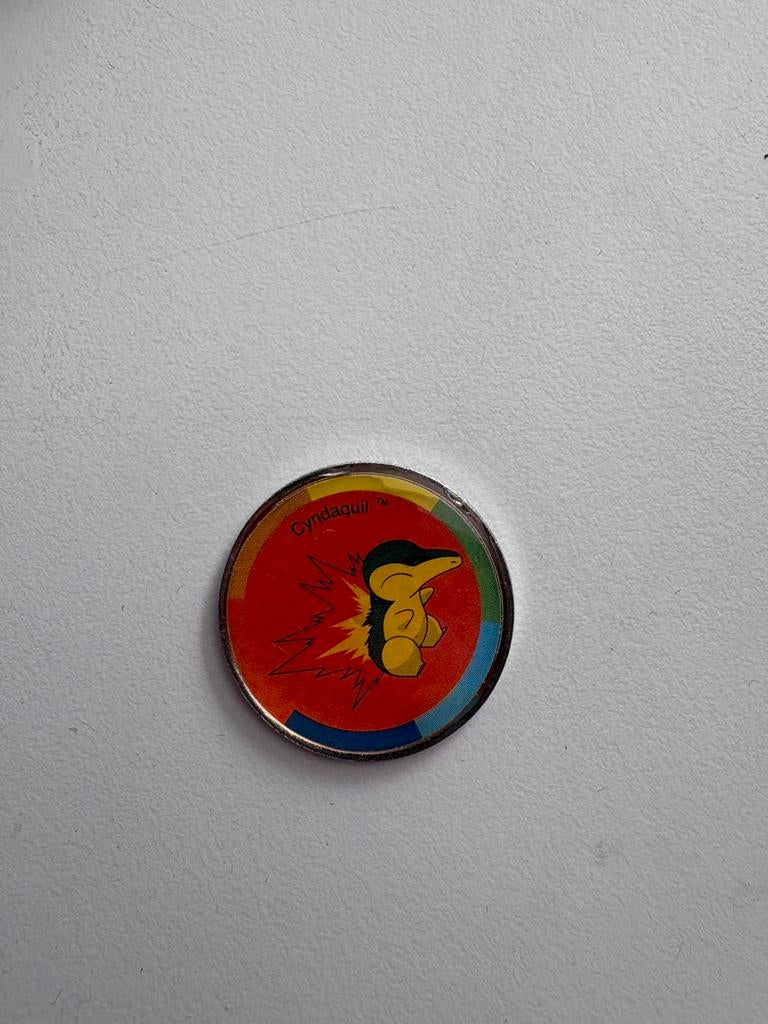 Pokemon munt 2001 cyndaquil, Ophalen of Verzenden, Gebruikt, Overige typen