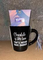 Leuk bekertje met chocola, Ophalen of Verzenden, Glas, Overige stijlen