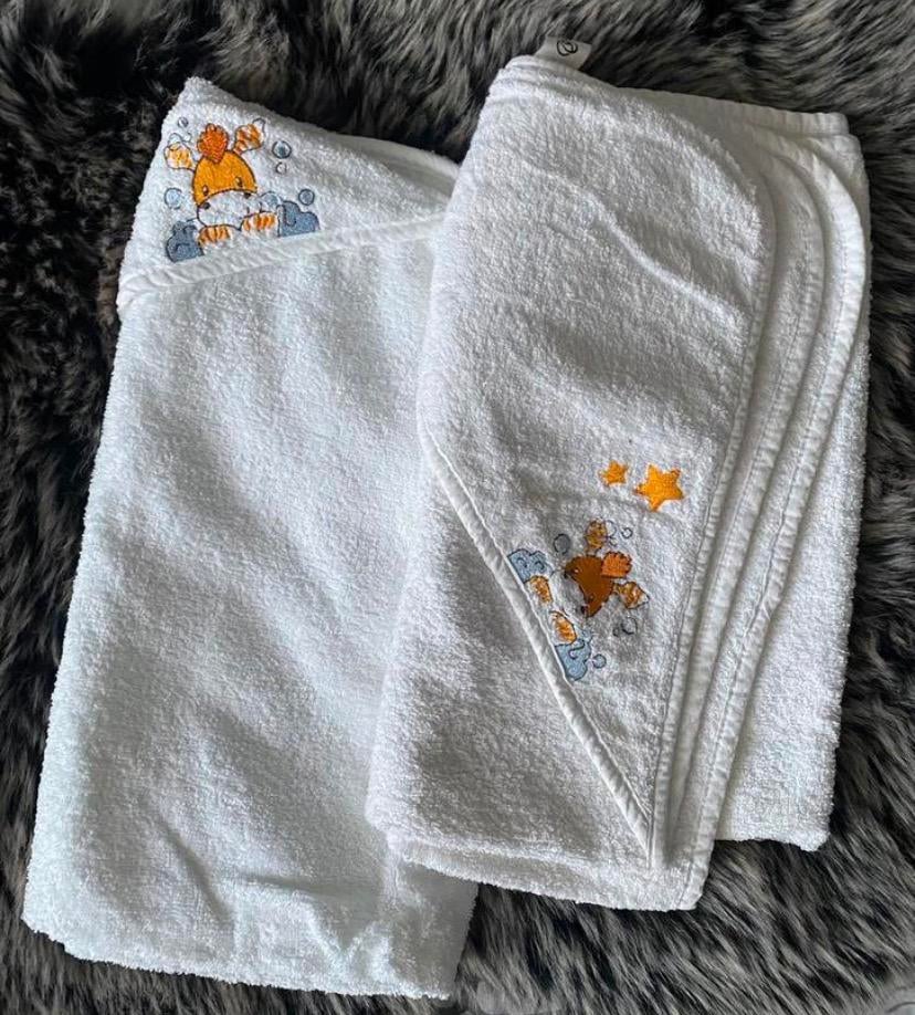 Baby badcape 2 stuks, Verzenden, Zo goed als nieuw, Overige typen