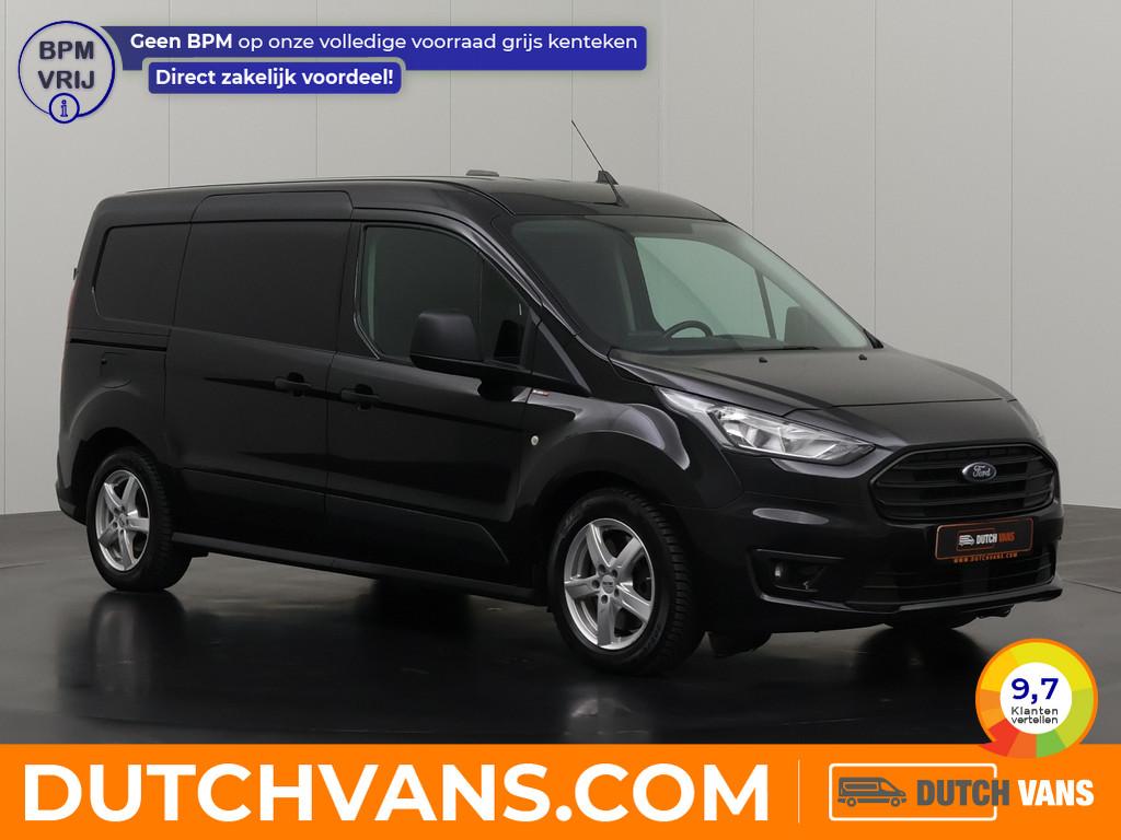 Ford Transit Connect Lang | 3-Zits | Kastinrichting | Naviga, Gebruikt, Zwart, 1648 kg, 1500 cc