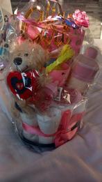 Luiertaart meisje baby!, Ophalen, Zo goed als nieuw, Kraamcadeau