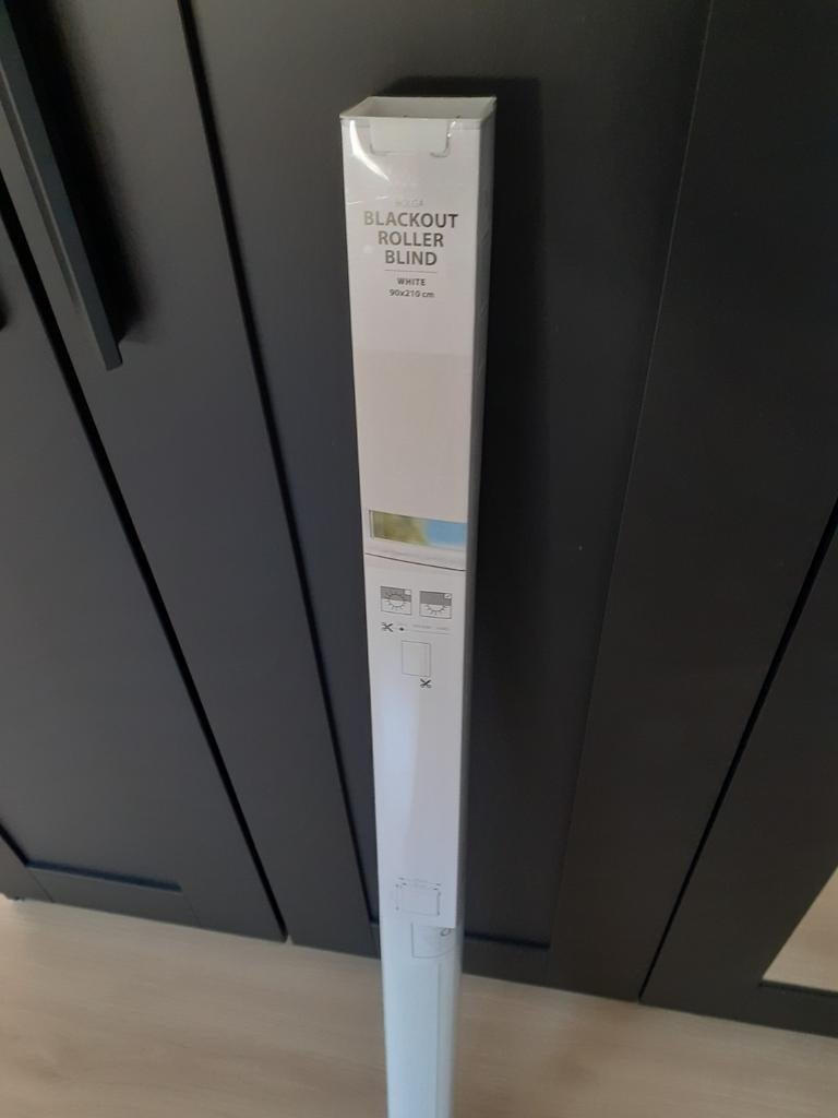 Verduisterend  white rolgordijnen  2 stuks, Ophalen, 200 cm of meer, Wit, Nieuw