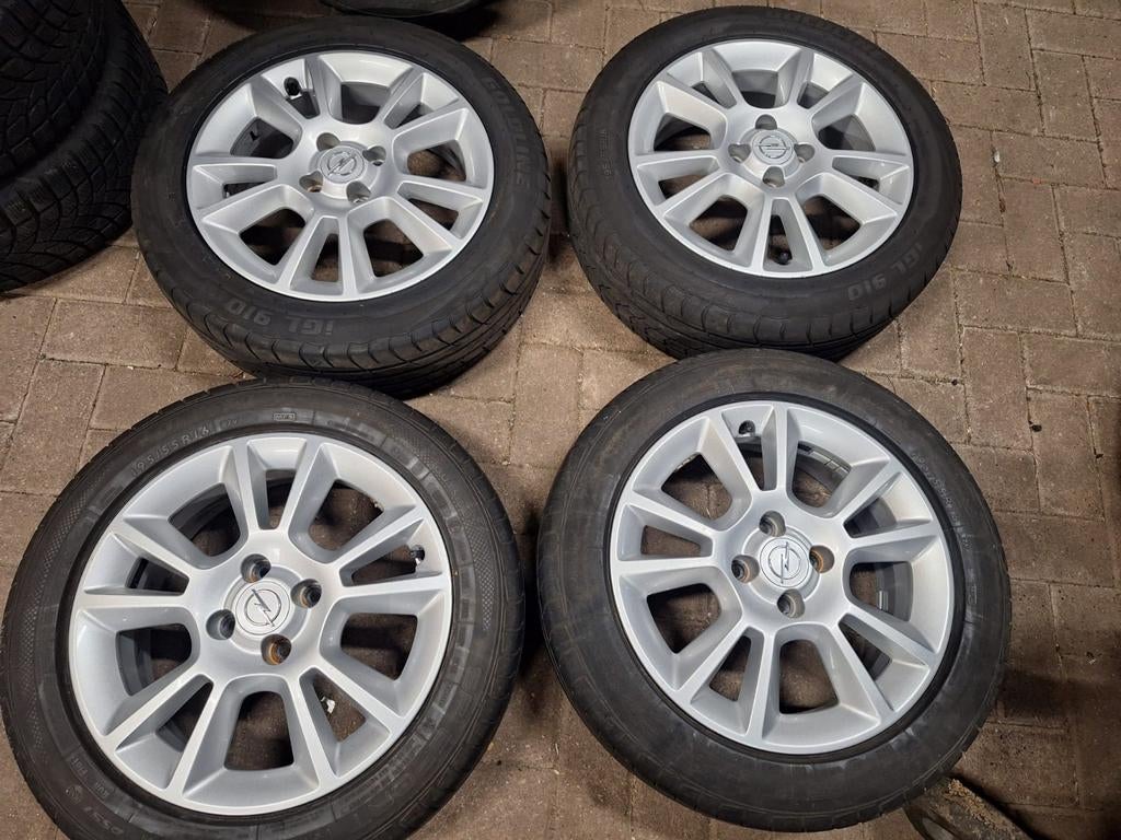 Originele Opel velgen 16 inch 4x100, Auto-onderdelen, Banden en Velgen, Ophalen, Gebruikt, 16 inch, Banden en Velgen