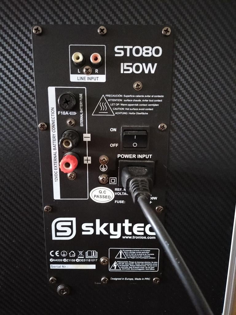 Skytec ST80 150W luidspreker, Audio, Tv en Foto, Luidsprekers, Ophalen, 120 watt of meer, Overige typen, Overige merken