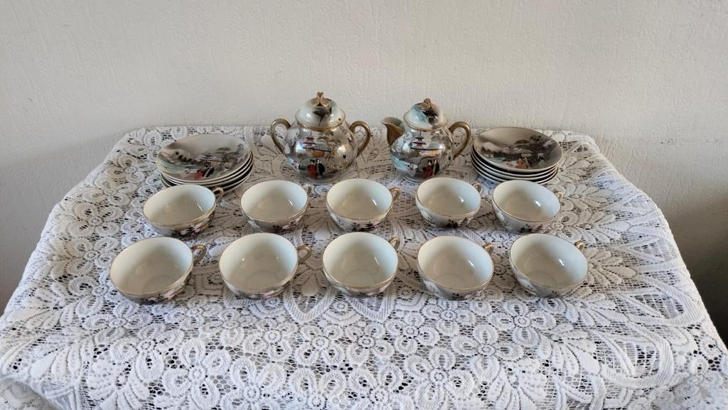 Antiek Japans theeservies, Ophalen of Verzenden