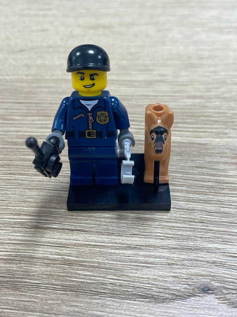 LEGO City Politie Agent met Hond, Kinderen en Baby's, Ophalen of Verzenden, Zo goed als nieuw, Losse stenen, Lego