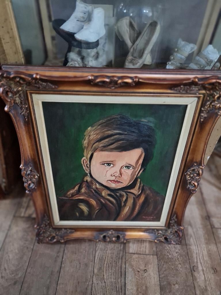 Zeer oude houten barokke lijst