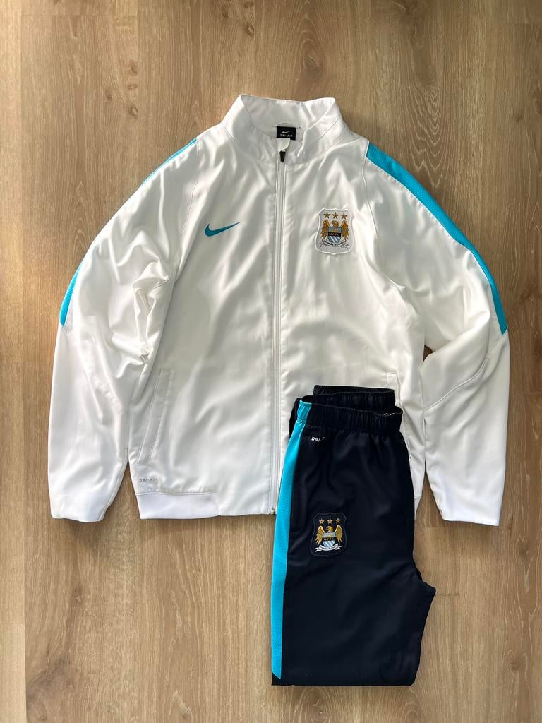 Vintage Manchester City trainingspak Nike 16/17 maat 170/XS, Blauw, Ophalen of Verzenden, Zo goed als nieuw, Nike