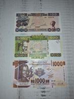 Guinee Bankbiljetten Set 3 stuks UNC, Ophalen of Verzenden, Guinee