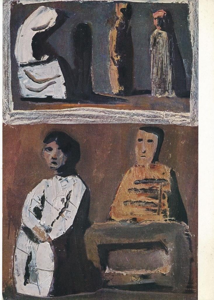 2 Kunstkaarten van Mario Sironi, Verzamelen, Ophalen of Verzenden, 1940 tot 1960, Ongelopen, Cultuur en Media