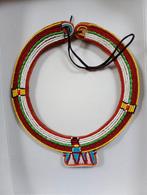 Kleurrijke Kralen Ketting - Afrikaanse, Masai Stijl, Ophalen, Zo goed als nieuw, Rood, Overige materialen