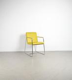 2x Leolux Spring Eetkamer Stoel Orchid Okergeel Leer -Chroom, Niet ingevuld, Overige kleuren, Niet ingevuld, Ophalen of Verzenden