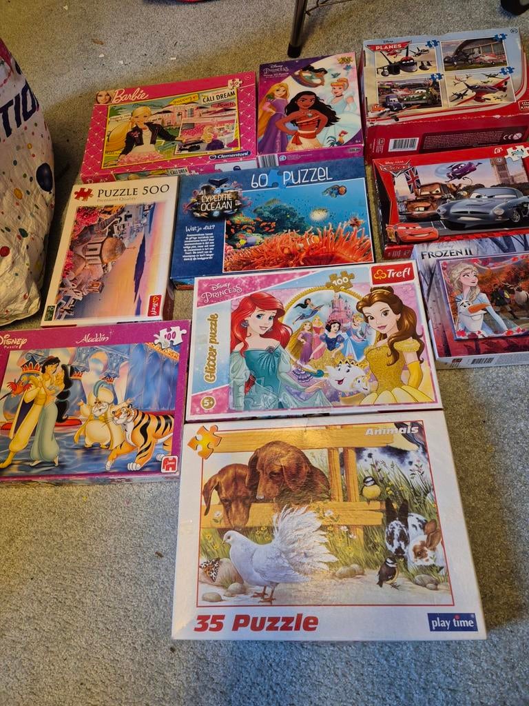 10 Verschillende kinderpuzzels, Ophalen