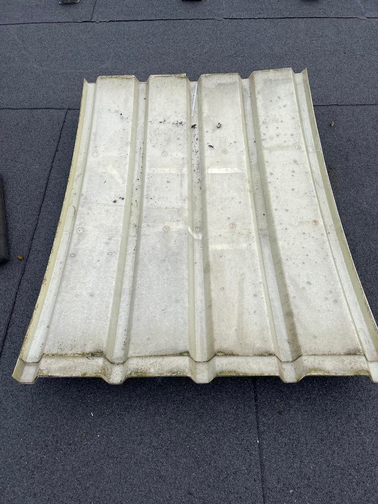 Lichtstraal polyester halfrond dakpaneel, Doe-het-zelf en Verbouw, Platen en Panelen, Ophalen, Gebruikt