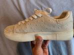 Gympen maat 40 met parels en glitters gebroken wit, Ophalen of Verzenden, Zo goed als nieuw, Wit, Sneakers of Gympen