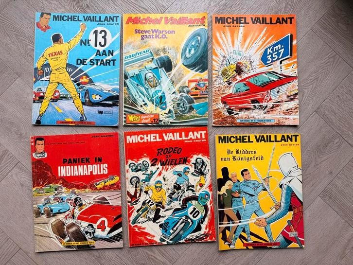 Michel Vaillant Stripboeken Collectie - 6 Delen, Boeken, Stripboeken, Gelezen, Meerdere stripboeken, Ophalen of Verzenden
