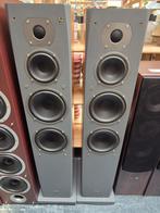 Set Elac FS 58 speakers, Gebruikt, 120 watt of meer, Front, Rear of Stereo speakers, Ophalen