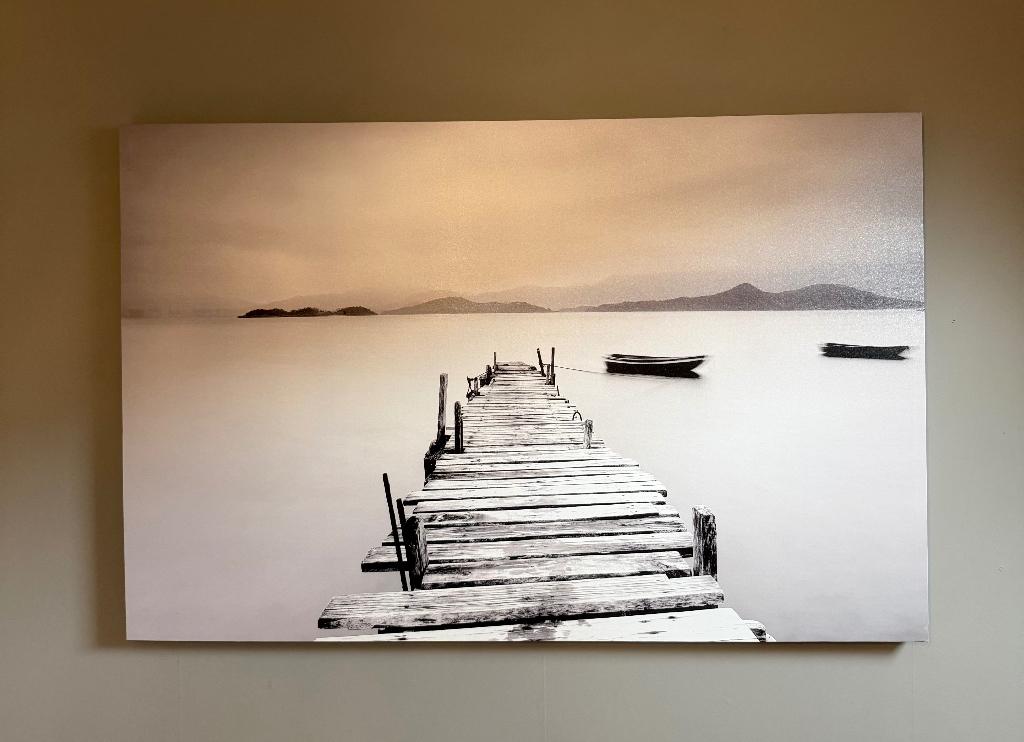 Schilderij  steiger, Ophalen, Zo goed als nieuw, Schilderij, 100 tot 125 cm