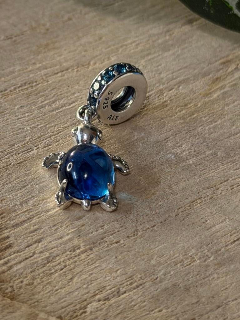 Pandora schildpad, Sieraden, Tassen en Uiterlijk, Bedels, Gebruikt, Verzenden, Pandora, 1 bedel