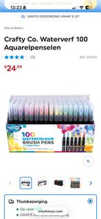 100 Watercolour Brush Pens + 2 Water Pens, Ophalen, Nieuw, Potlood of Stift