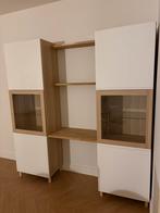 Mooie kast met openvakken en vitrines, Ophalen, 200 cm of meer, Zo goed als nieuw, Minder dan 150 cm