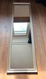 Spiegel met zilveren rand - 38x128 cm, Minder dan 50 cm, Ophalen of Verzenden, Zo goed als nieuw, Minder dan 100 cm