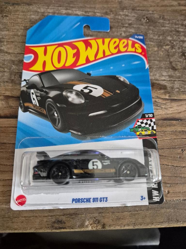 Hot Wheels Porsche 911 GT3 HW Race Day lange kaart, Ophalen of Verzenden, Nieuw, Auto