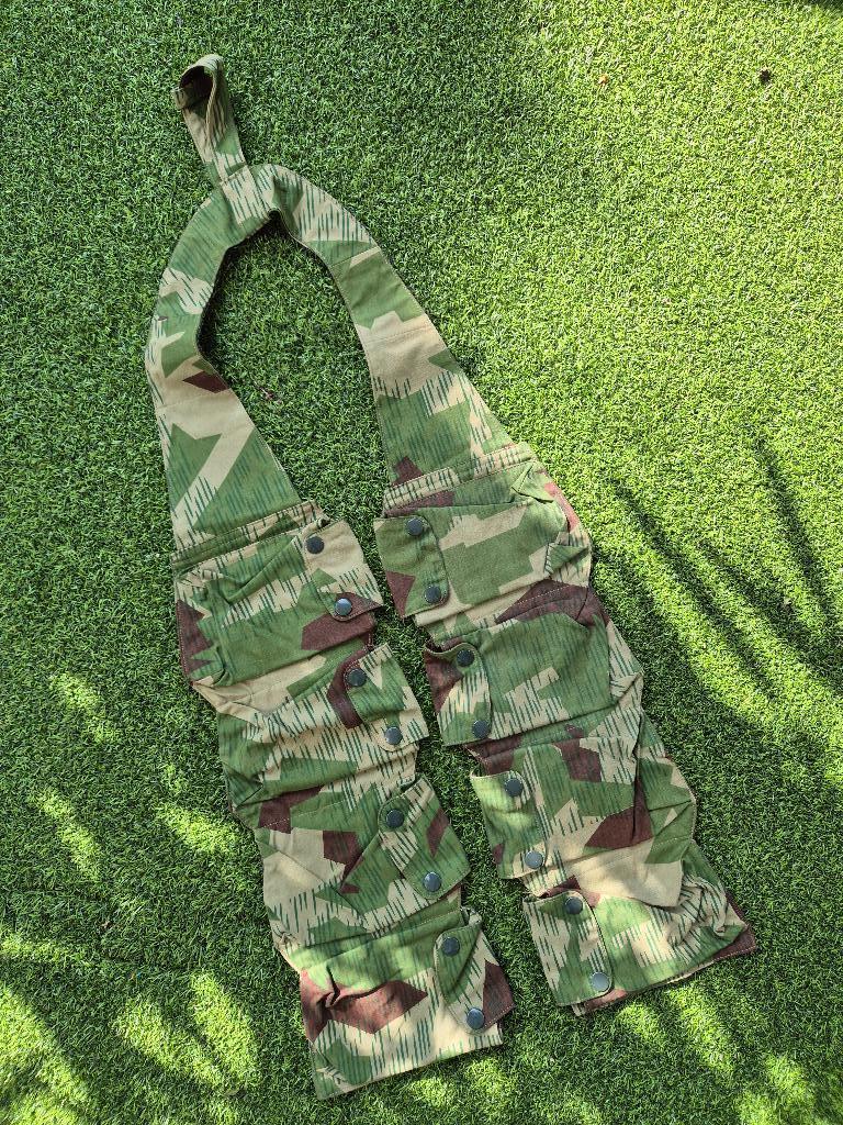 Fallschirmjäger FG42 bandolier, 2e versie met stempel maker, Ophalen of Verzenden, Luchtmacht, Duitsland, Kleding of Schoenen