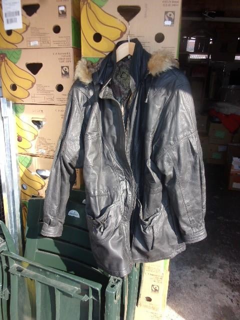 leren heren jas, Kleding | Heren, Ophalen of Verzenden, Gedragen, Zwart