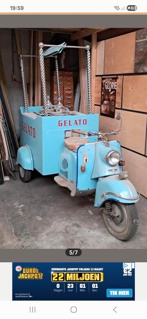 Ijskar decoratie ijs ijsbrommer, Ophalen