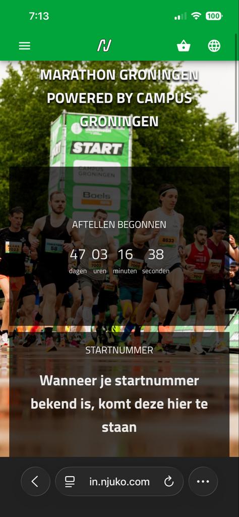 Marathon Groningen ticket, Tickets en Kaartjes, Eén persoon, Oktober