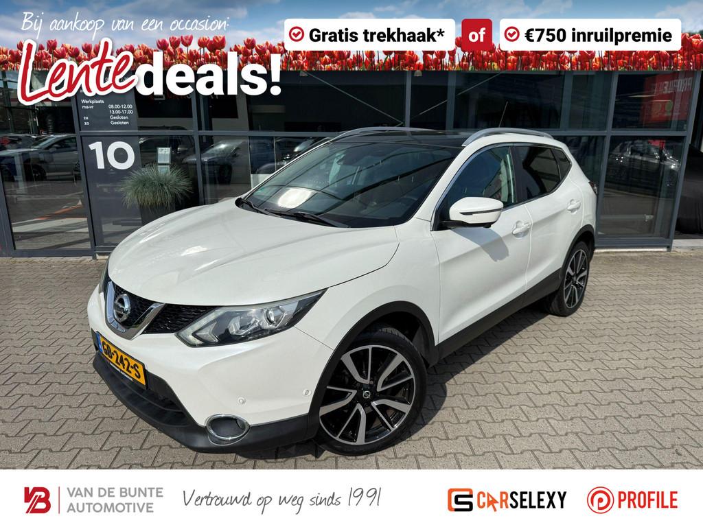 Nissan Qashqai 1.2 Tekna *Panoramadak & Cruise Control*, Auto's, Nissan, Voorwielaandrijving, Gebruikt, Euro 6, 4 cilinders